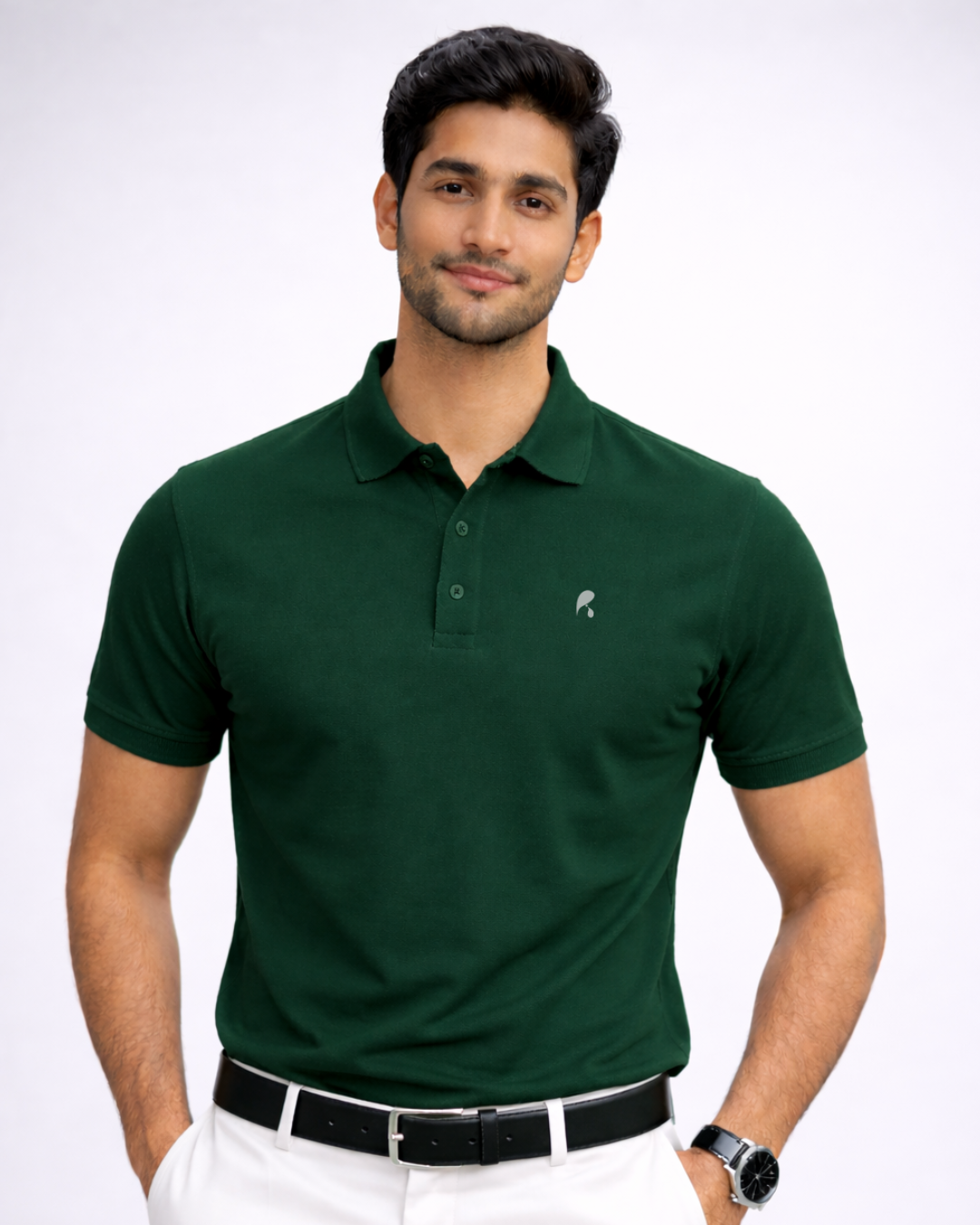 Pine Bottle Green Premium Soft Touch T-Shirt – Soft, Breathable & Everyday Fit