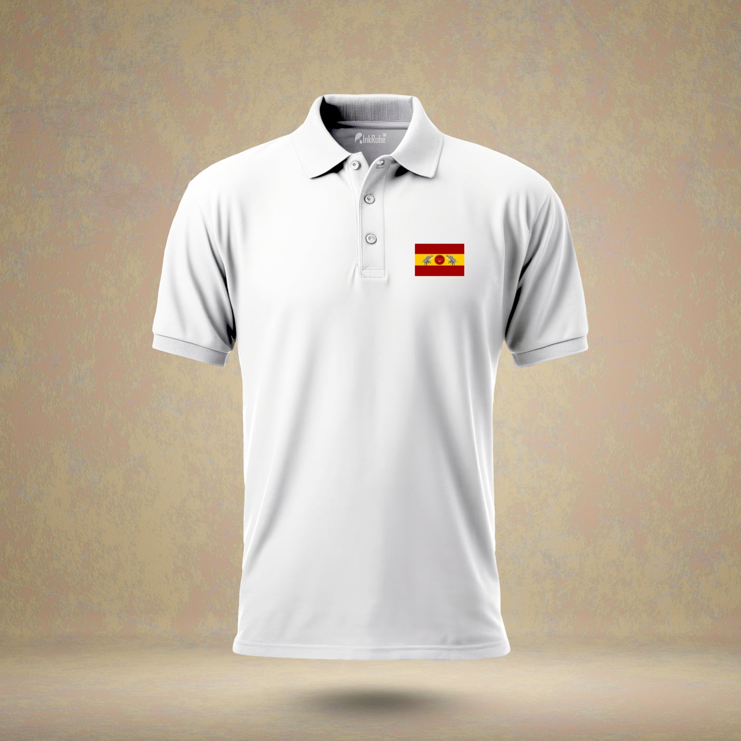 TVK FLAG LOGO (TVK) White Polo T-Shirt