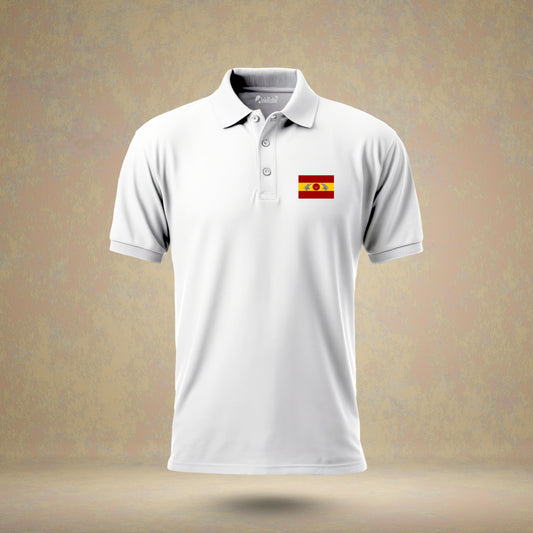 TVK FLAG LOGO (TVK) White Polo T-Shirt