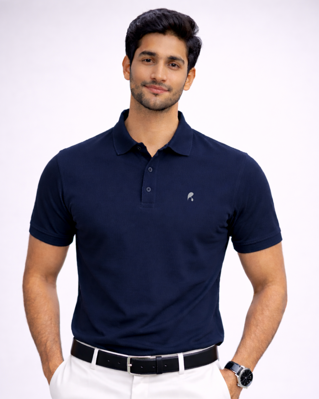 Deep Navy Blue Premium Soft Touch T-Shirt – Soft, Breathable & Everyday Fit