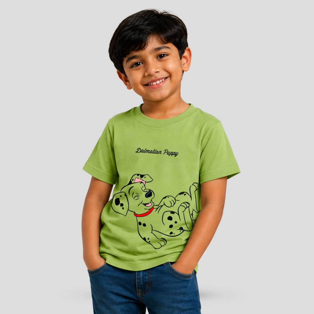 Kids Premium Dalmatian Puppy T-Shirt – Soft Cotton Tee - Dalmatian Editions