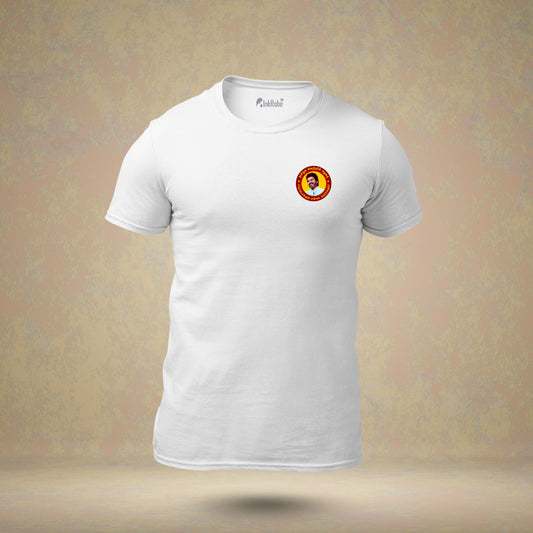 Tamizhaga Vetri Kazhagam Pirapokkum Ella Uyirkum White Round Neck T-Shirt (Premium)