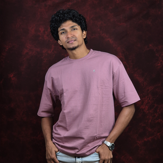 INKROBE'S LIGHT GRAPE PLAIN OVERSIZED T-SHIRT