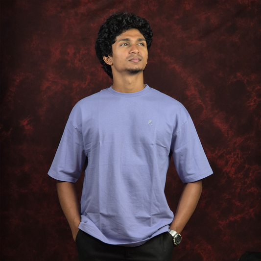 INKROBE'S PASTEL PURPLE PLAIN OVERSIZED T-SHIRT