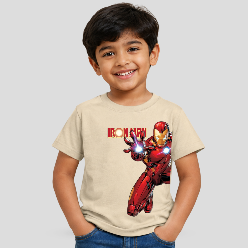 Kids Premium Iron Man Graphic T-Shirt – Soft Cotton Tee - Marvel Edition
