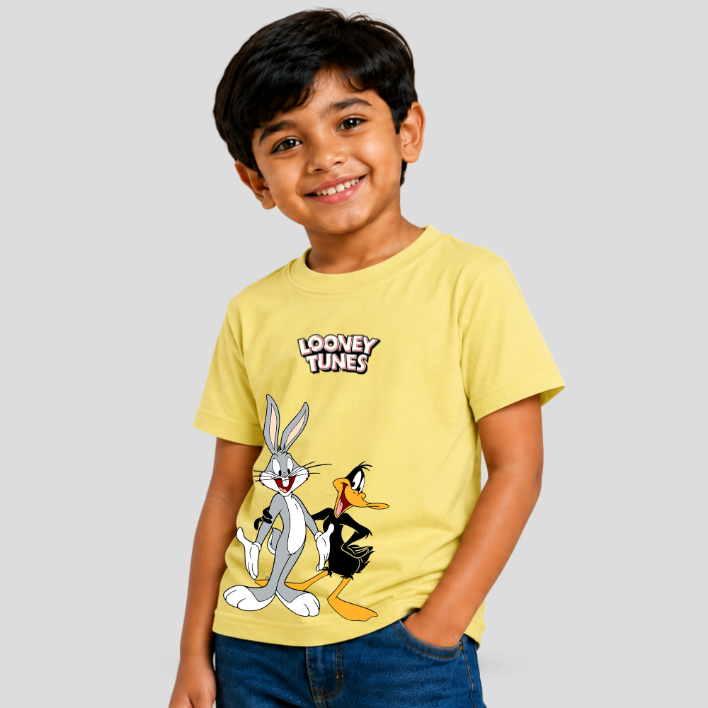 Kids Premium Angry Bugs Baus T-Shirt – Soft Cotton Tee - Looney Tunes Editions