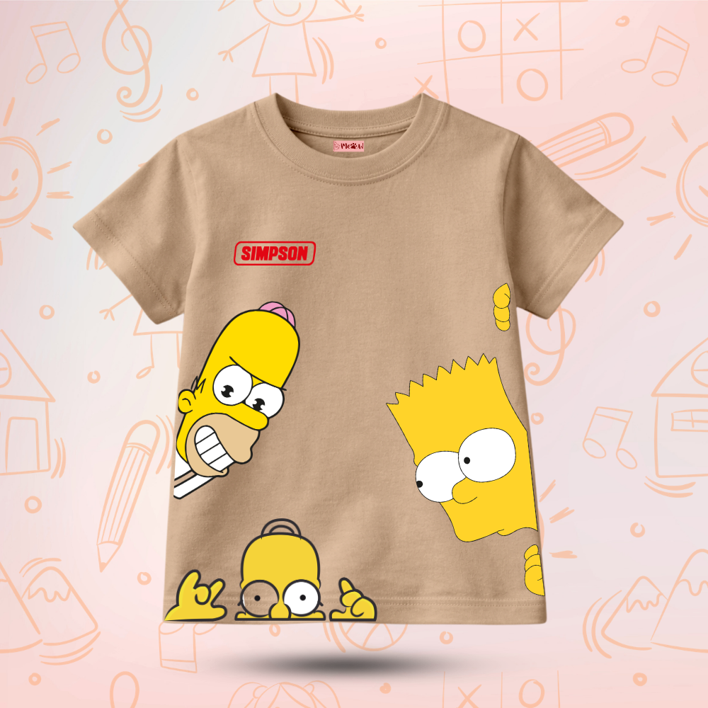 Kids Premium Simpson with Friends T-Shirt – Soft Cotton Tee - Simpson Editions