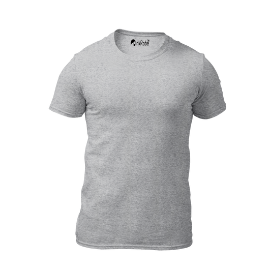 Melange Grey Plain Tshirt