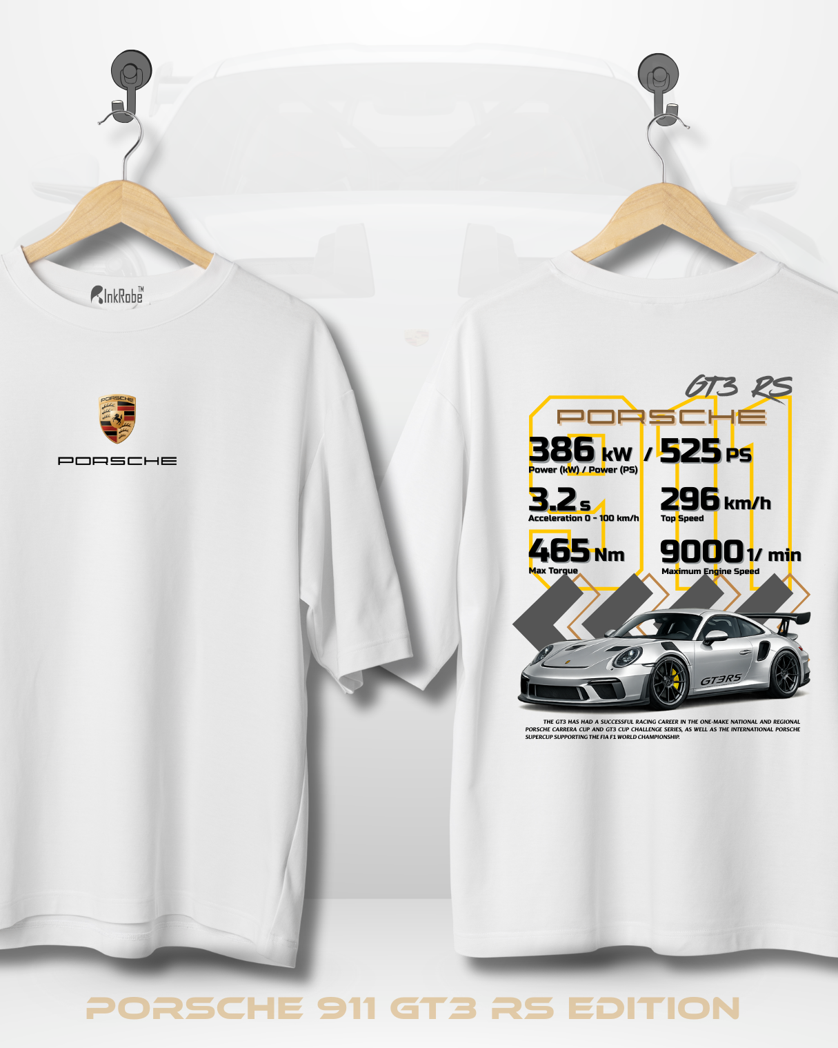 PORSCHE 911 GT3 RS EDITION OVERSIZED TSHIRT