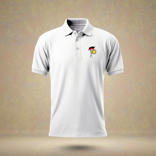 DMK Youth Wing Logo White Polo T-Shirt