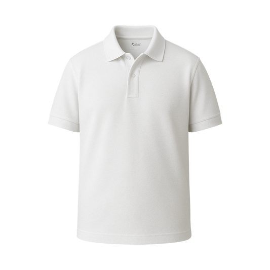 INKROBE Polo T-Shirt White – Premium Cotton