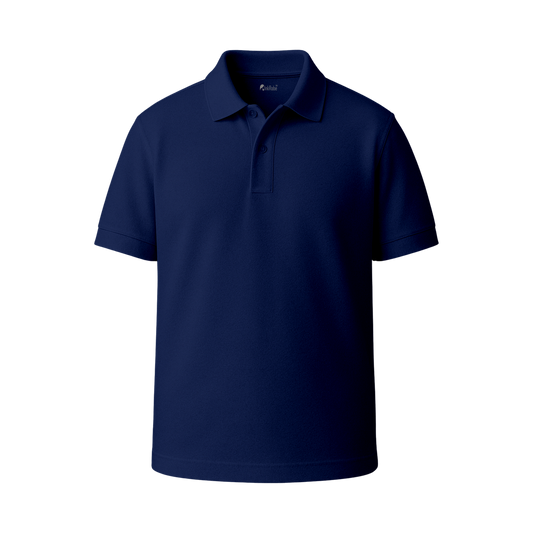 INKROBE Polo T-Shirt Navy Blue – Premium Cotton