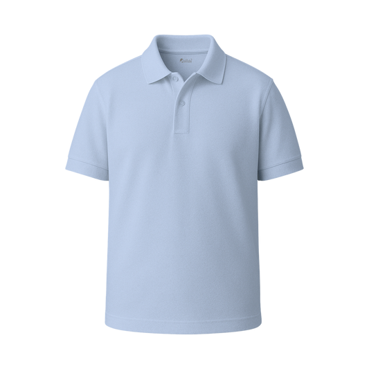 INKROBE Polo T-Shirt Ice Blue – Premium Cotton