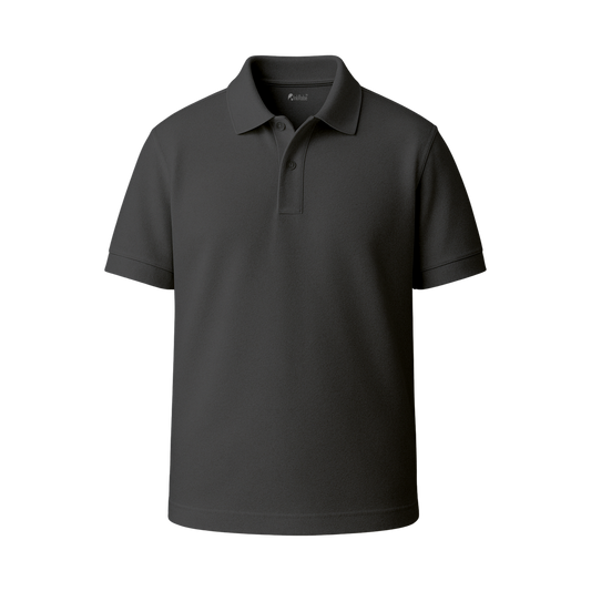INKROBE Polo T-Shirt Charcoal Grey – Premium Cotton