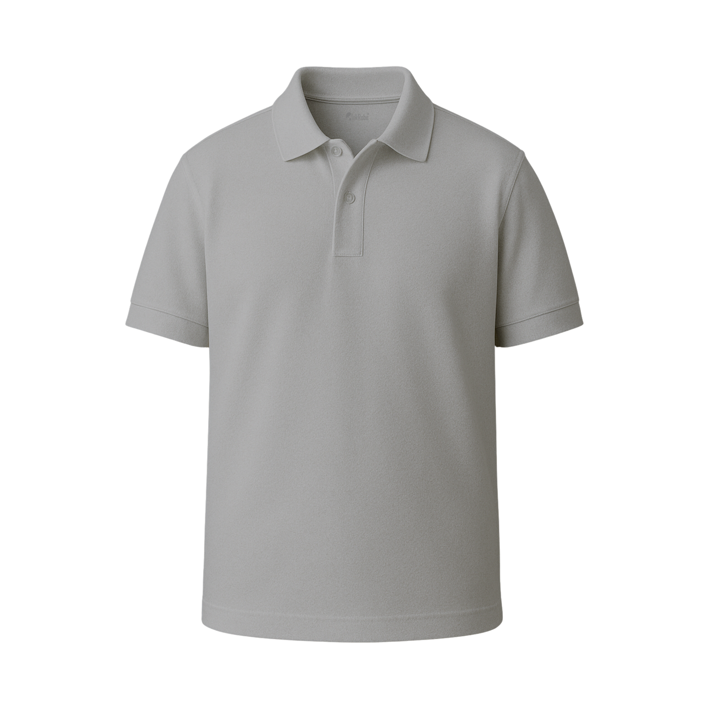 INKROBE Polo T-Shirt Melange Grey – Premium Cotton