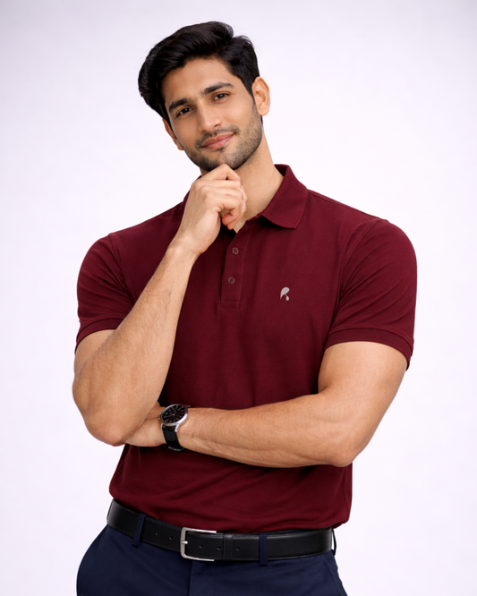 Burgundy Wine Premium Soft Touch T-Shirt – Soft, Breathable & Everyday Fit