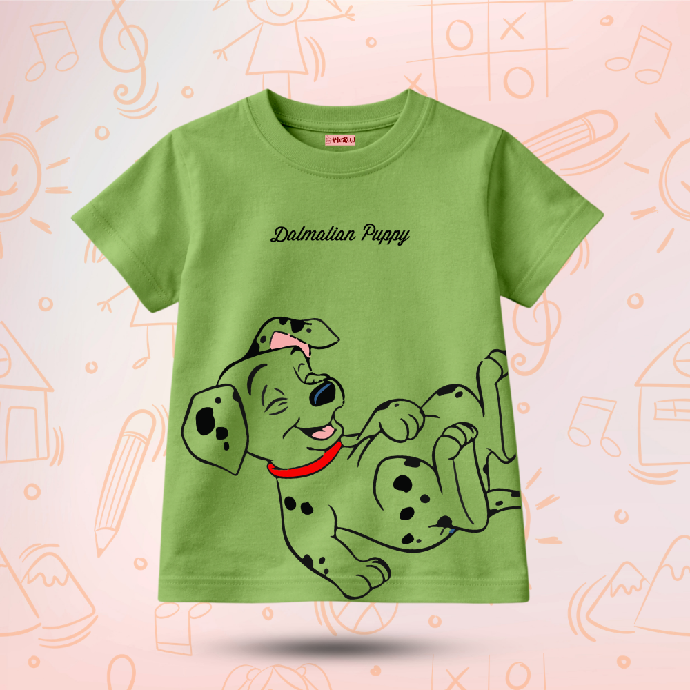 Kids Premium Dalmatian Puppy T-Shirt – Soft Cotton Tee - Dalmatian Editions