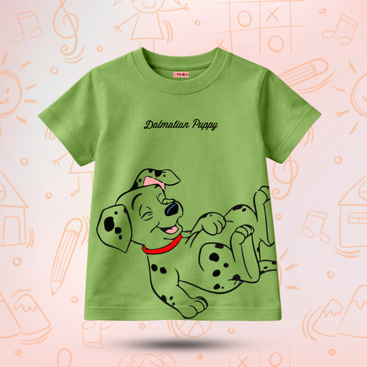 Kids Premium Dalmatian Puppy T-Shirt – Soft Cotton Tee - Dalmatian Editions