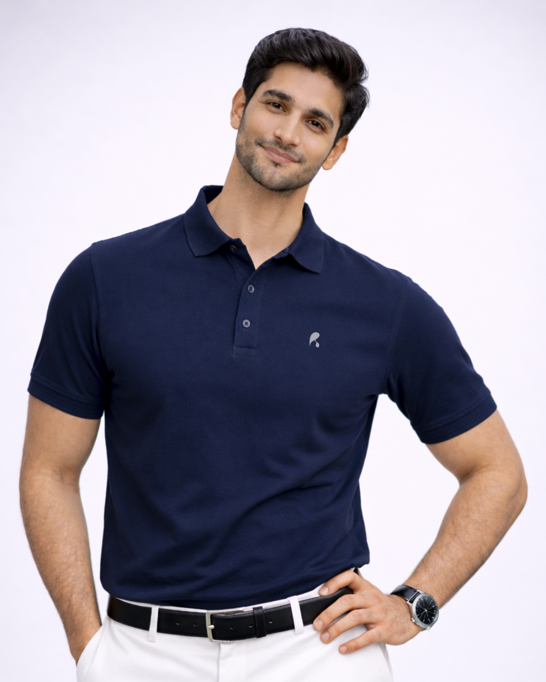 Deep Navy Blue Premium Soft Touch T-Shirt – Soft, Breathable & Everyday Fit