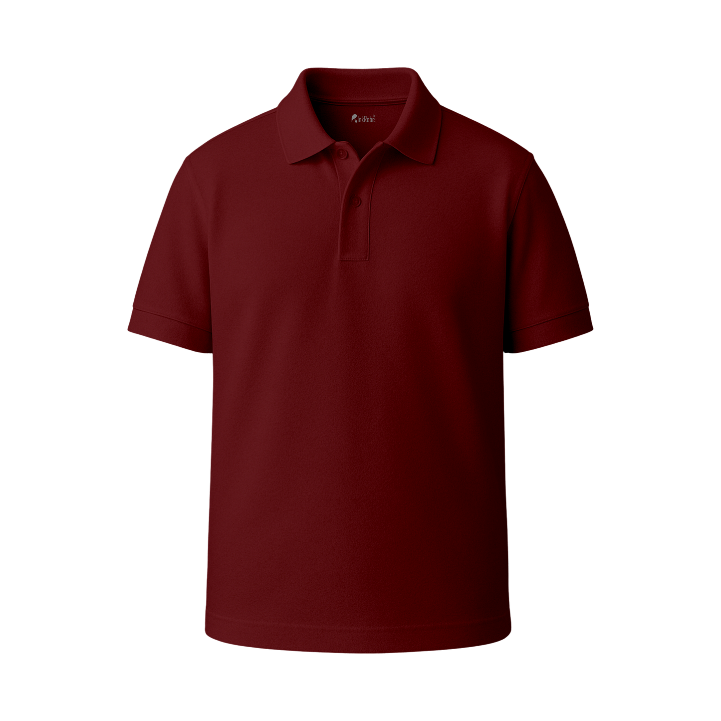 INKROBE Polo T-Shirt Maroon– Premium Cotton