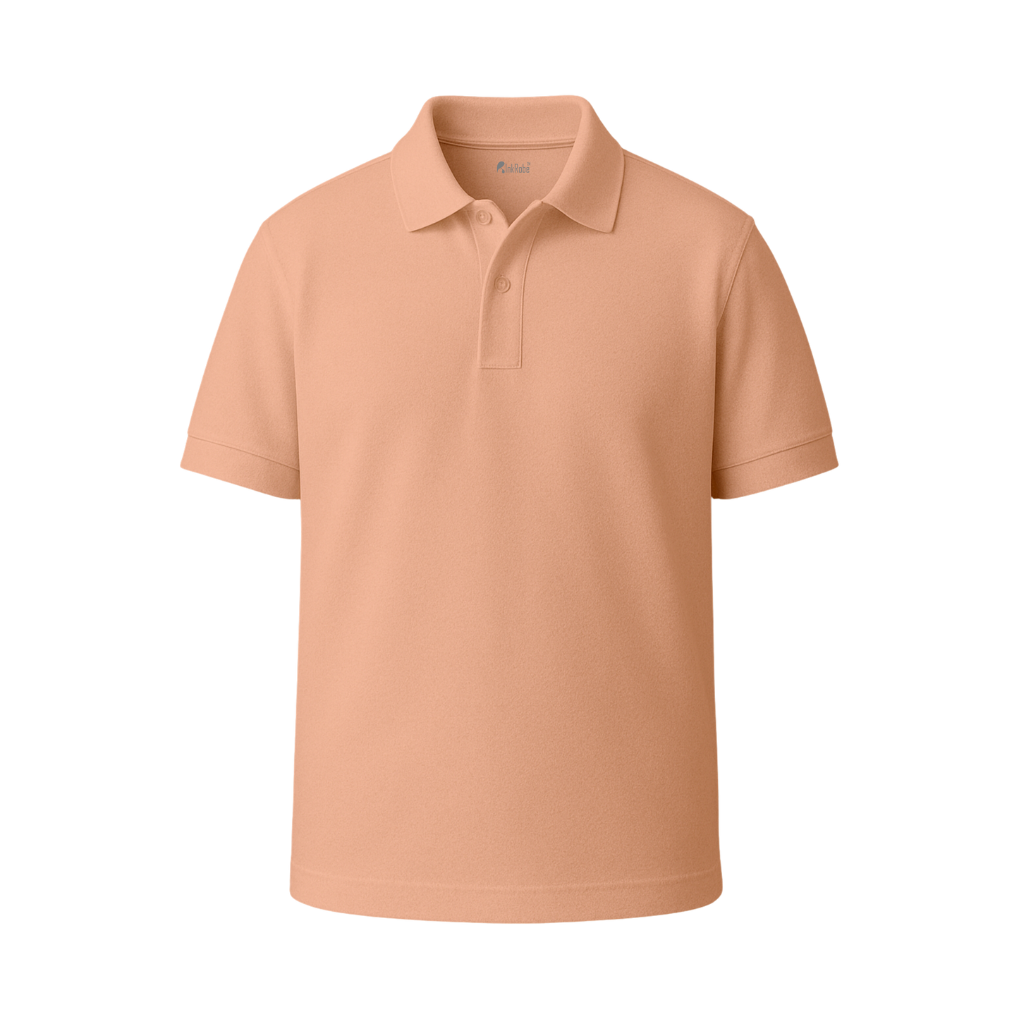 INKROBE Polo T-Shirt Peach – Premium Cotton