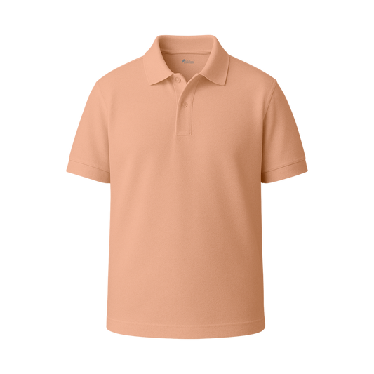 INKROBE Polo T-Shirt Peach – Premium Cotton