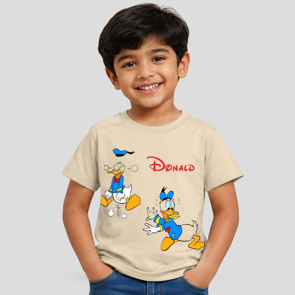 Kids Premium Funny Duck T-Shirt – Soft Cotton Tee - Donald Duck Editions