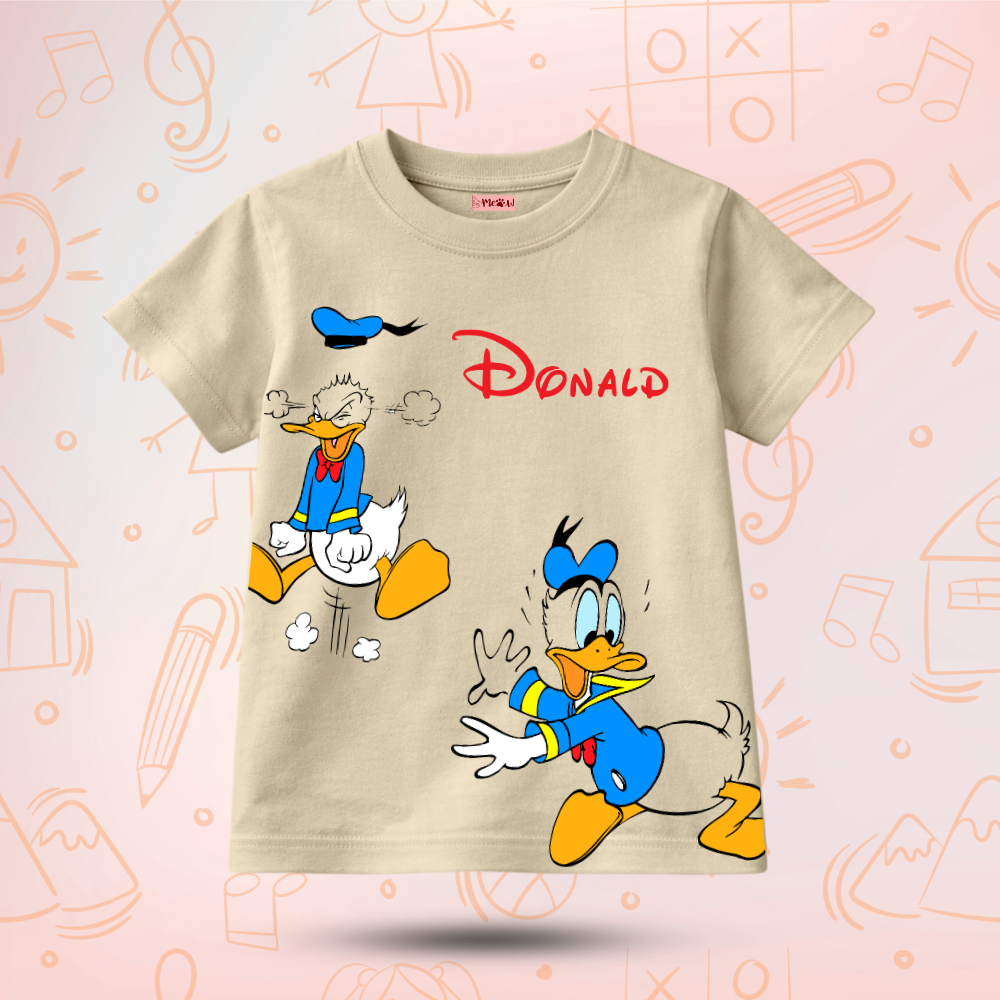 Kids Premium Funny Duck T-Shirt – Soft Cotton Tee - Donald Duck Editions