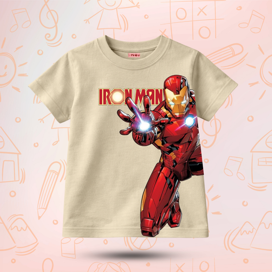 Kids Premium Iron Man Graphic T-Shirt – Soft Cotton Tee - Marvel Edition