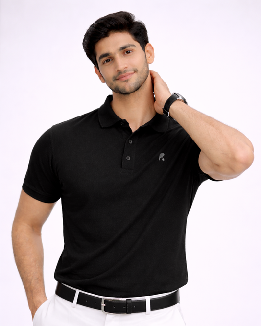 Jet Black Premium Soft Touch T-Shirt – Soft, Breathable & Everyday Fit
