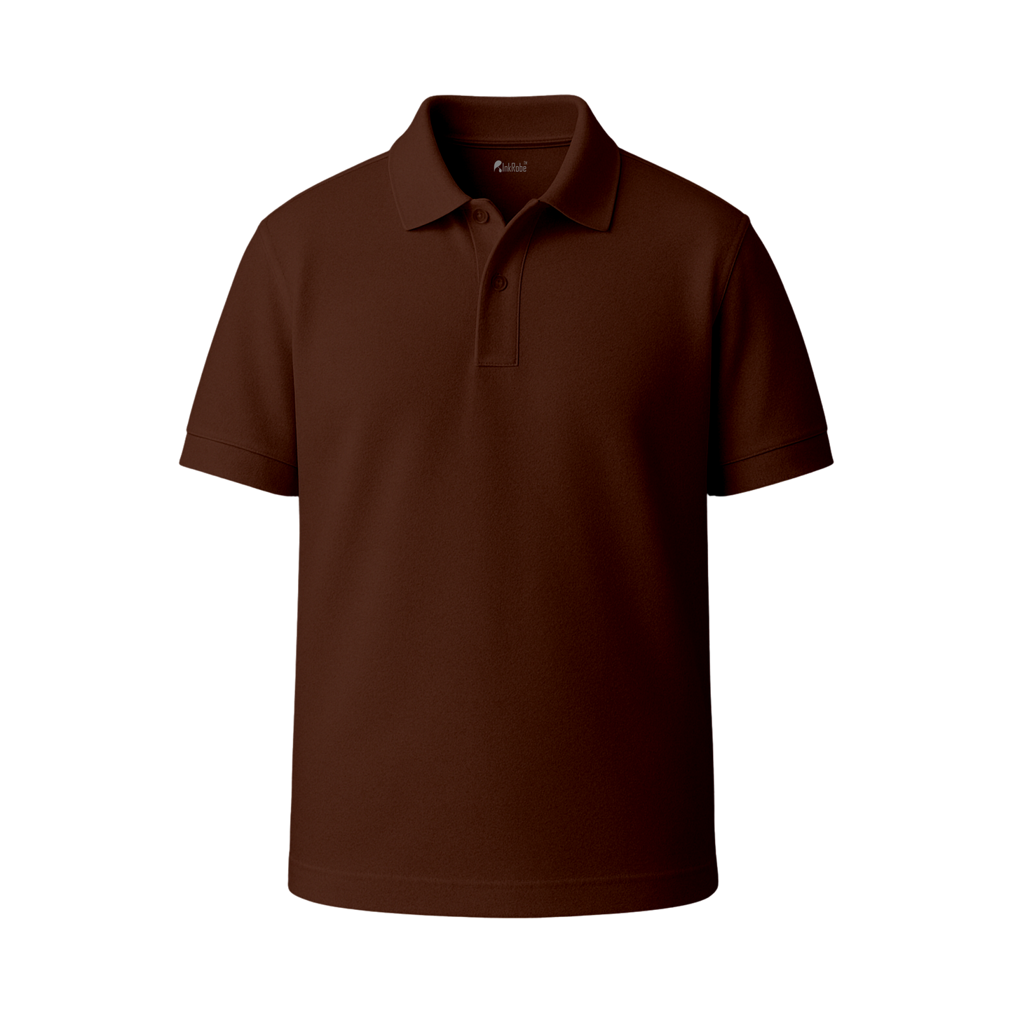 INKROBE Polo T-Shirt Chocolate Brown – Premium Cotton