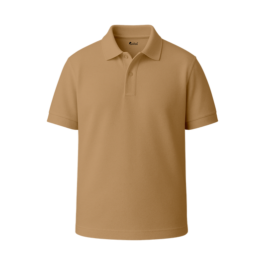 INKROBE Polo T-Shirt  Beige – Premium Cotton