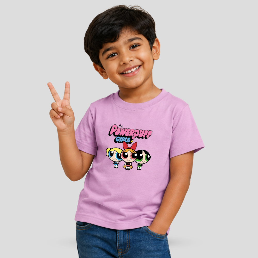 Kids Premium Powerpuff Girls Graphic T-Shirt – Soft Cotton Tee - Powerpuff Girls Edition