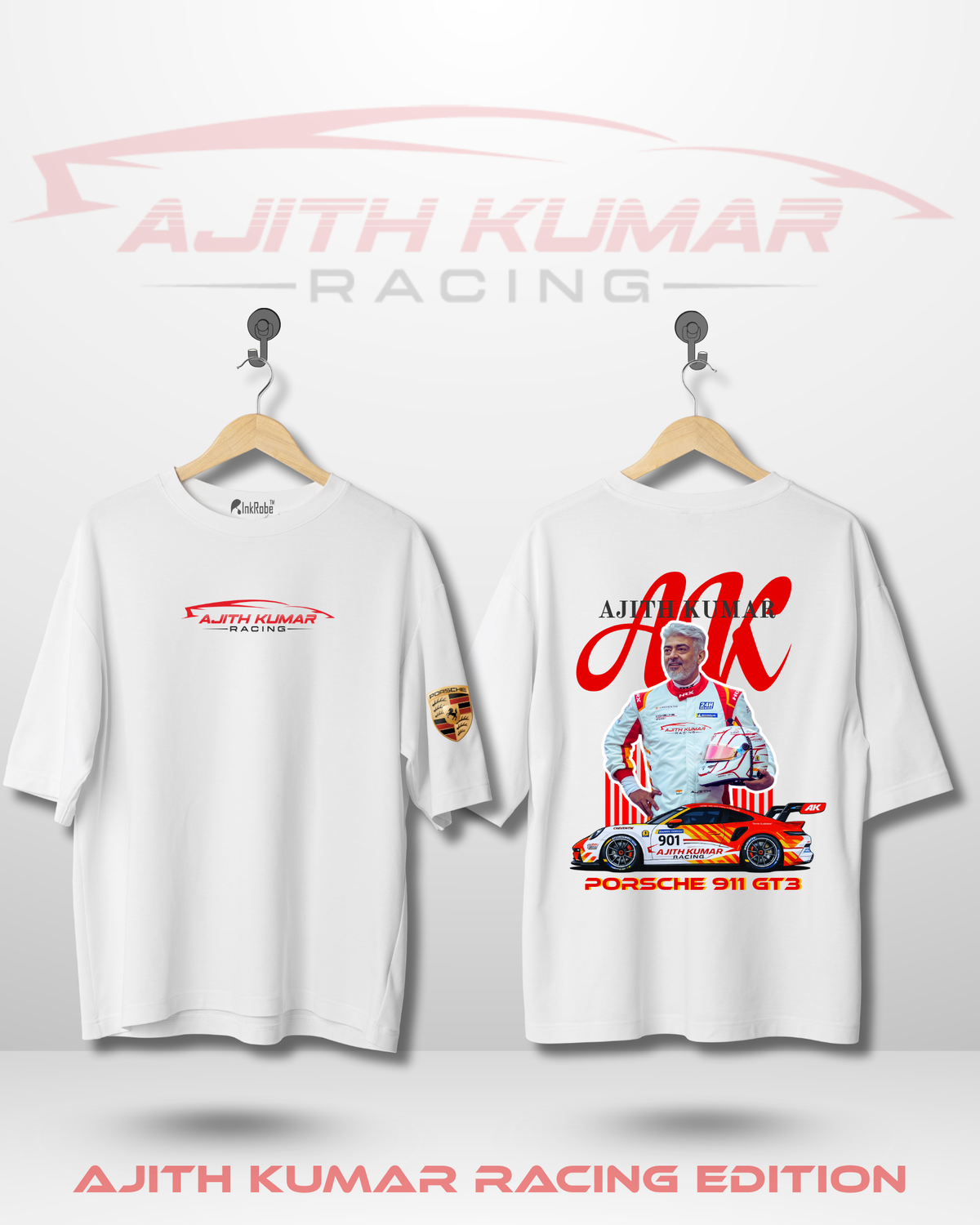 AJITH KUMAR RACING OVERSIZED T-SHIRT – InkRobe