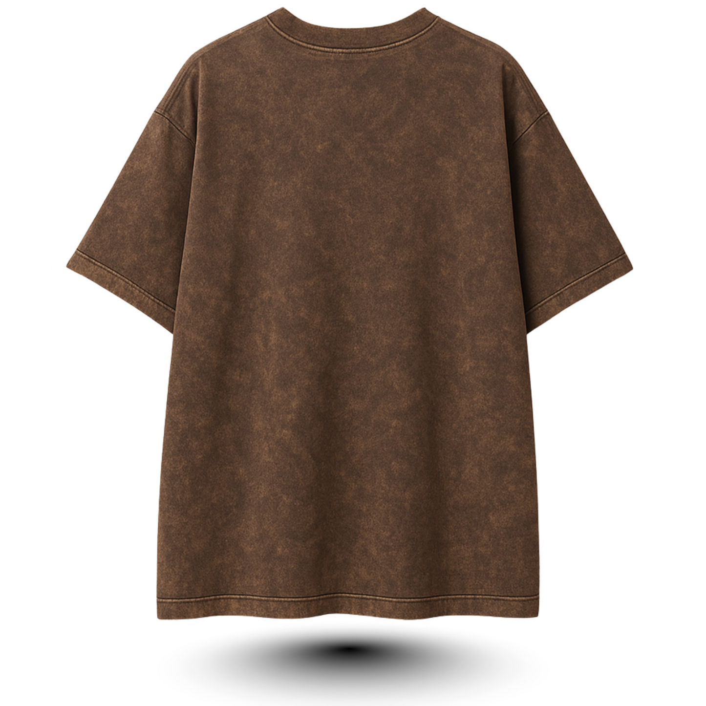 INKROBE'S ACID WASH BROWN DROP SHOULDER T-SHIRT