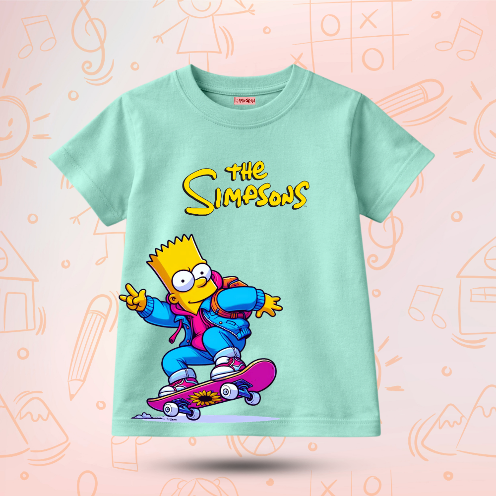 Kids Premium Skating Simpson T-Shirt – Soft Cotton Tee - Simpson Editions