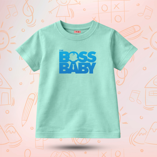 Kids Premium Boss Baby Title T-Shirt – Soft Cotton Tee - The Boss Baby Editions