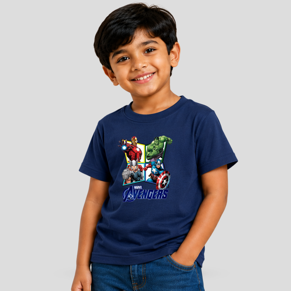 Kids Premium Avenger Graphic T-Shirt – Soft Cotton Tee - Marvel Edition