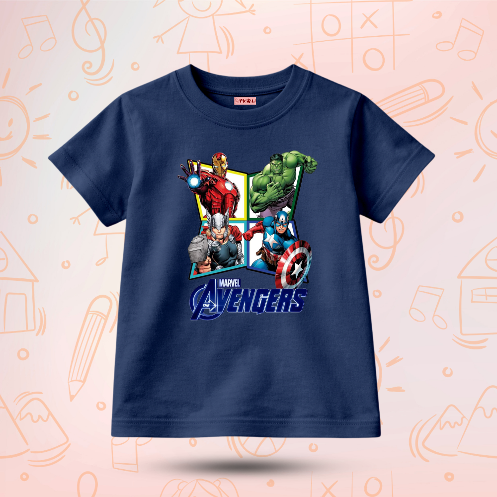 Kids Premium Avenger Graphic T-Shirt – Soft Cotton Tee - Marvel Edition