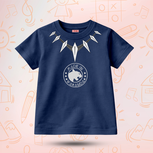 Kids Premium Black Panther Graphic T-Shirt – Soft Cotton Tee - Marvel Editions