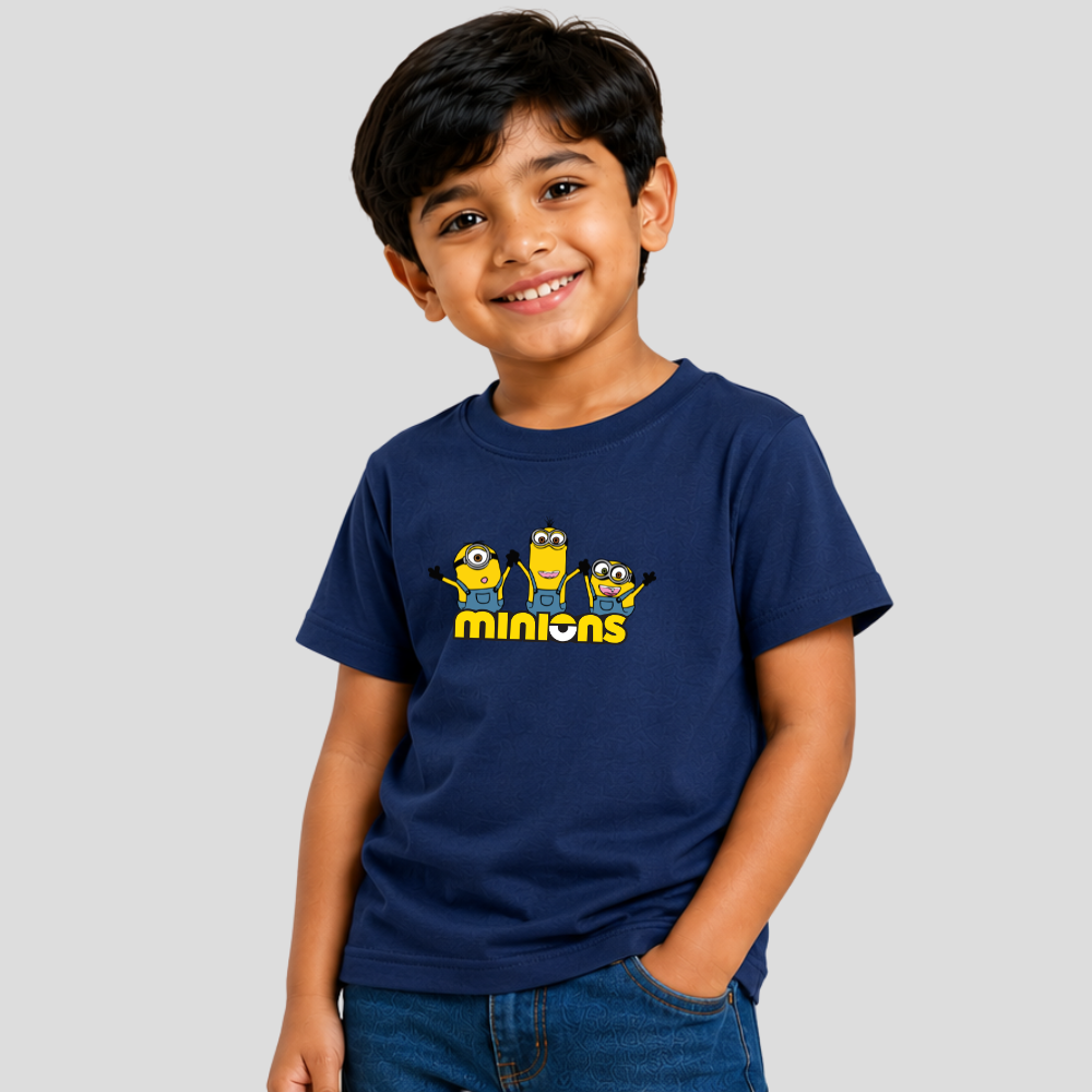 Kids Premium Minions with Friends T-Shirt – Soft Cotton Tee - Minions Editions