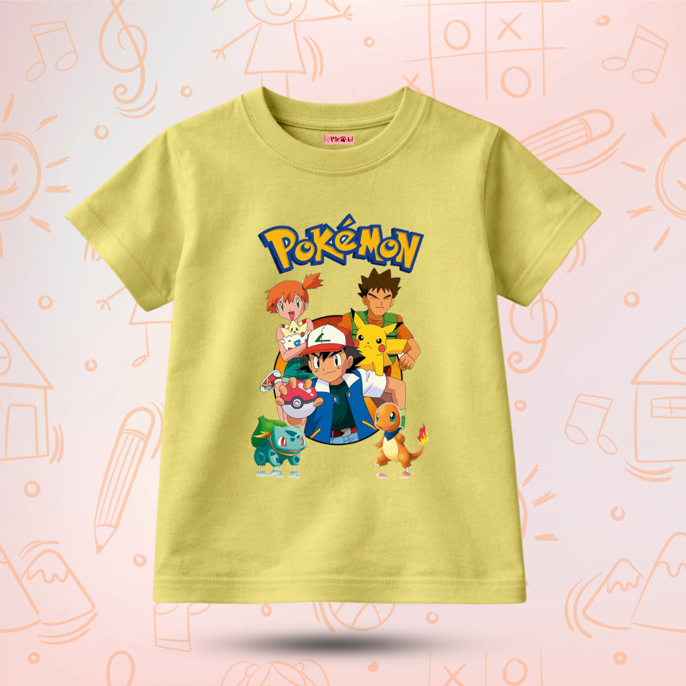 Kids Premium Team Pokemon T-Shirt – Soft Cotton Tee - Pokemon Editions