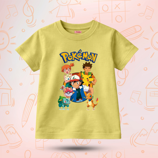 Kids Premium Team Pokemon T-Shirt – Soft Cotton Tee - Pokemon Editions