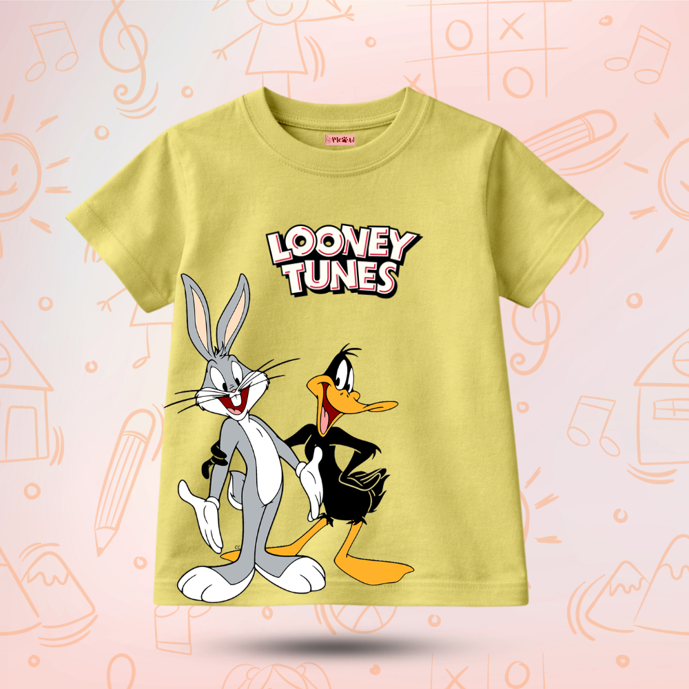Kids Premium Angry Bugs Baus T-Shirt – Soft Cotton Tee - Looney Tunes Editions