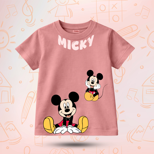 Kids Premium Micky T-Shirt – Soft Cotton Tee - Micky Mouse Edition