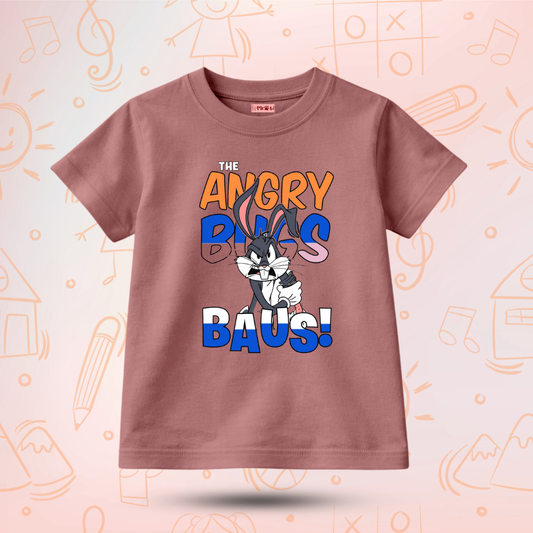 Kids Premium Angry Bugs Baus T-Shirt – Soft Cotton Tee - Looney Tunes Editions