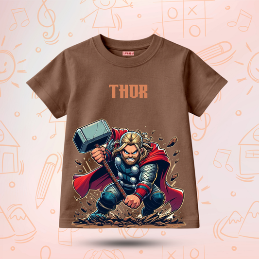 Kids Premium Thor Graphic T-Shirt – Soft Cotton Tee - Avengers Edition