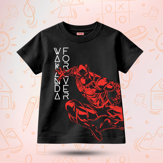 Kids Premium Black Panther  Graphic T-Shirt – Soft Cotton Tee - Marvel Edition