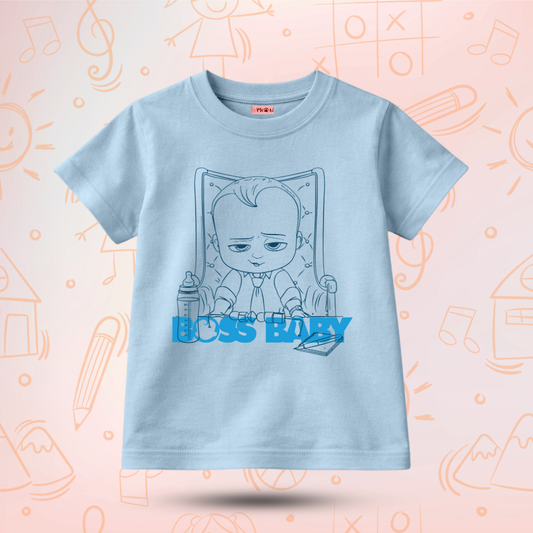 Kids Premium Casual Boss Baby T-Shirt – Soft Cotton Tee - The Boss Baby Editions