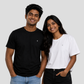 Unisex High GSM Cotton Regular Fit Round Neck T-Shirts Combo Pack of 2
